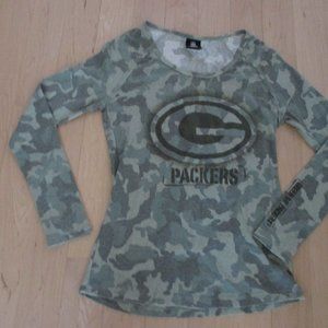 NFL Team Apparel Green Bay Packers Thermal Top Womens large.